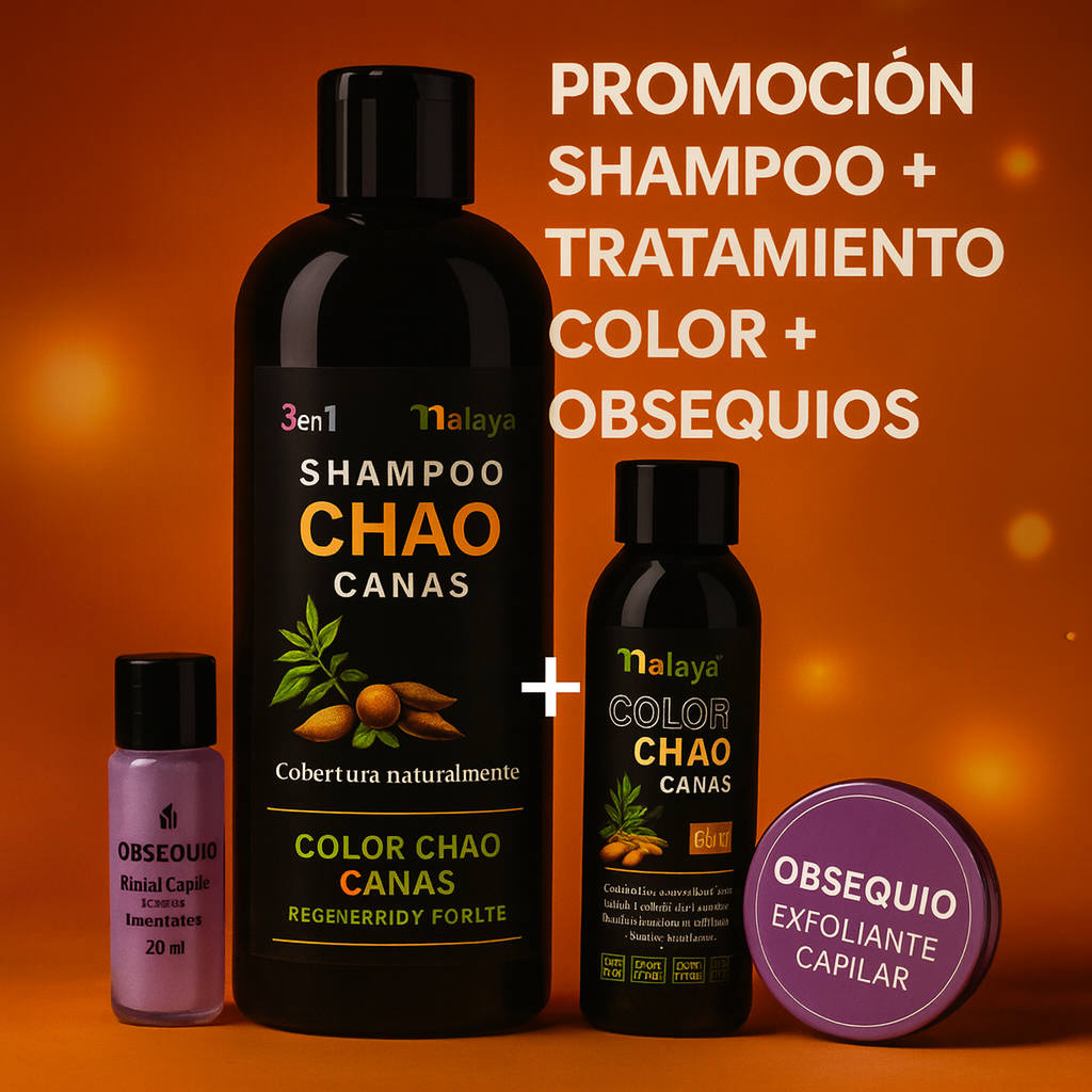 Chao Canas PRO  Kit 3 en 1 de Nalaya para cabello y barba